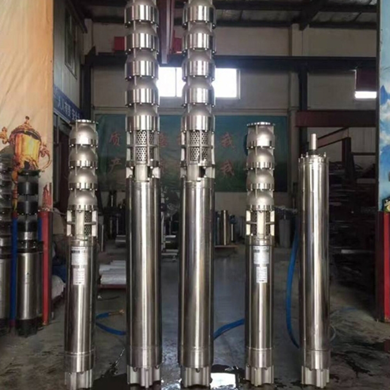 Fuente 7.5KW gran flujo QJ DC bomba de pozo profundo llenado rápido de agua bomba de ahorro de energía bomba sumergible