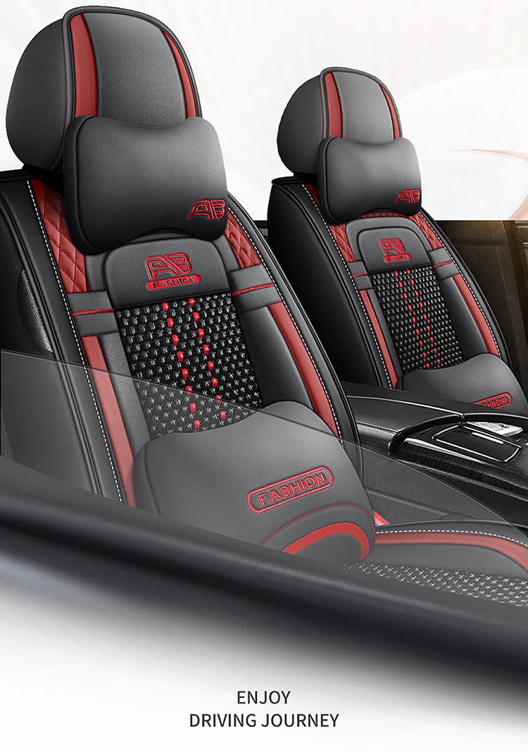 23 new car seat cushion summer breathable ice silk leather seat cushion five-seat car universal seat cushion cover