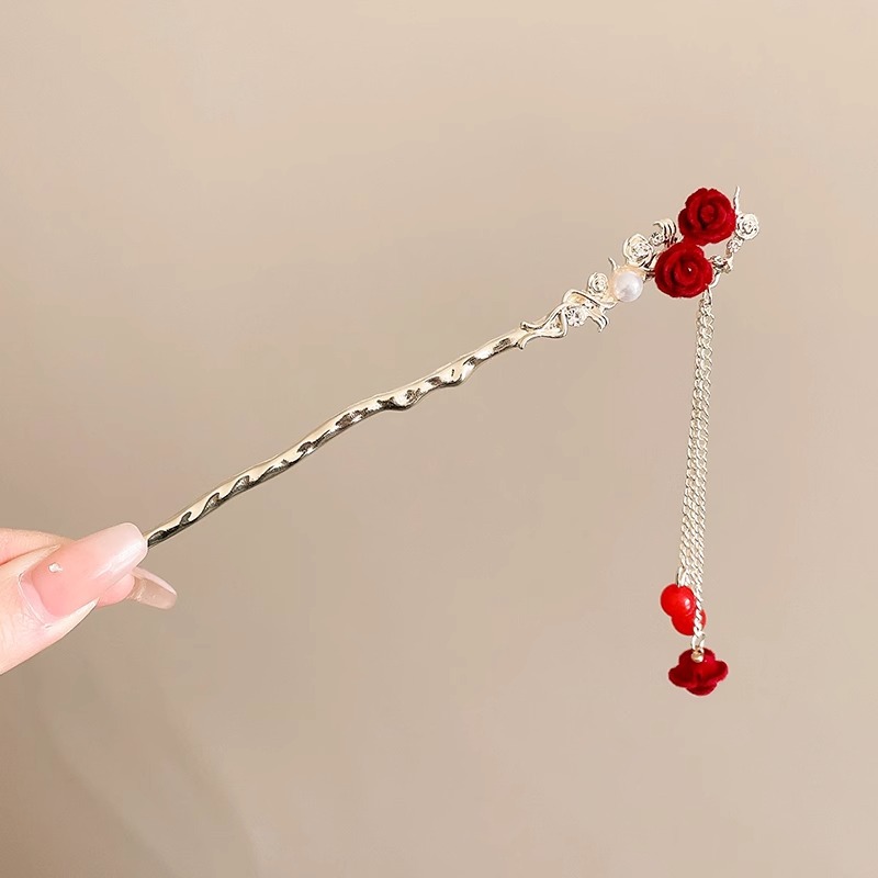 Horquilla para niños, nueva horquilla china, falda de caballo de estilo antiguo para mujer, accesorios, tocado Hanfu para niñas de alta gama, horquilla