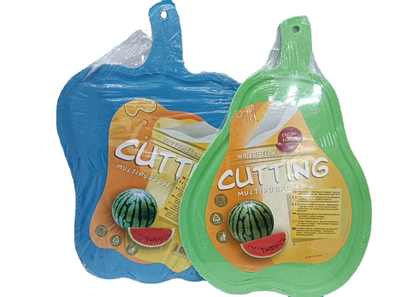 Tabla de cortar portátil productos de plástico en forma de fruta exportación suministro directo color tarjeta blister embalaje