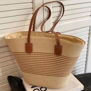 Universal straw brand beach bag, western style