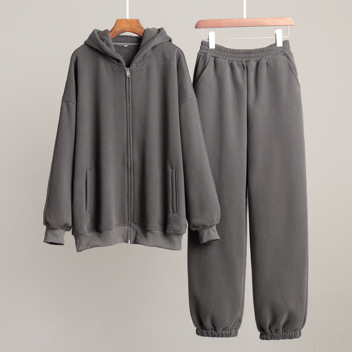 Damenbekleidung neuer Sport-Freizeit-Sweatshirt-Anzug aus Polarfleece_voghion.com