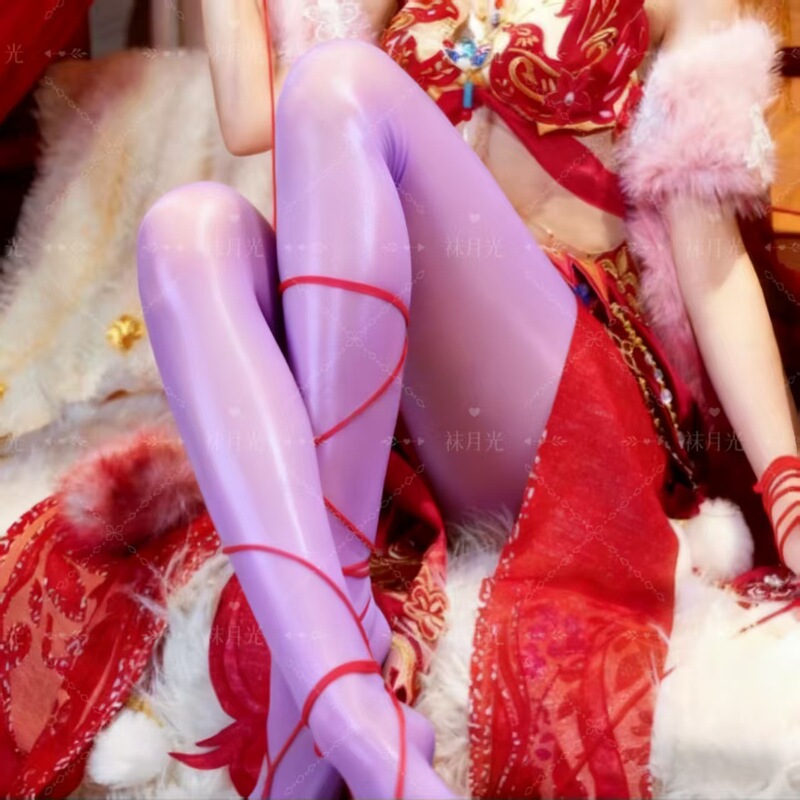 Advanced [Jade Feet with Spring Color] New Delicate and Silky Large Size Beautiful Leg Shaping Thin Women's Anti-Snatch Sports Horse Oil Socks