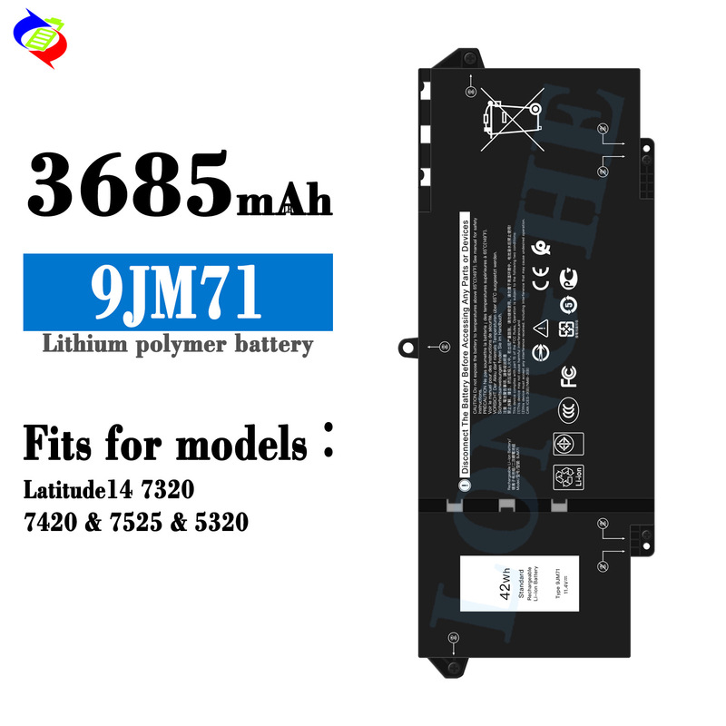 Suitable for Dell 9Jm71 Notebook Battery Latitude14 7320/7420/7525/5320 Wholesale Suitable for Dell 9Jm71 Notebook Battery Latitude14 7320/7420/7525/5320 Wholesale