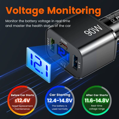Charger with Led Voltage | Mobil şarj cihazları
