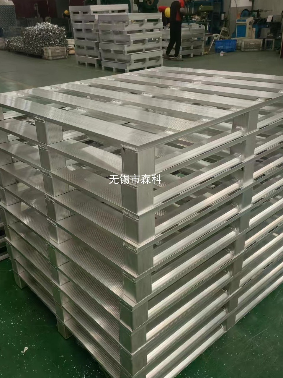 物流运输 周转仓库叉车仓储铝合金托盘/全铝防滑板托盘