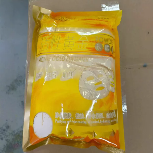 Cross-Border Active Gold Soft Mask Powder Gold Mask Powder Hydrating Moisturizing Skin Care Bag 1000g Wholesale