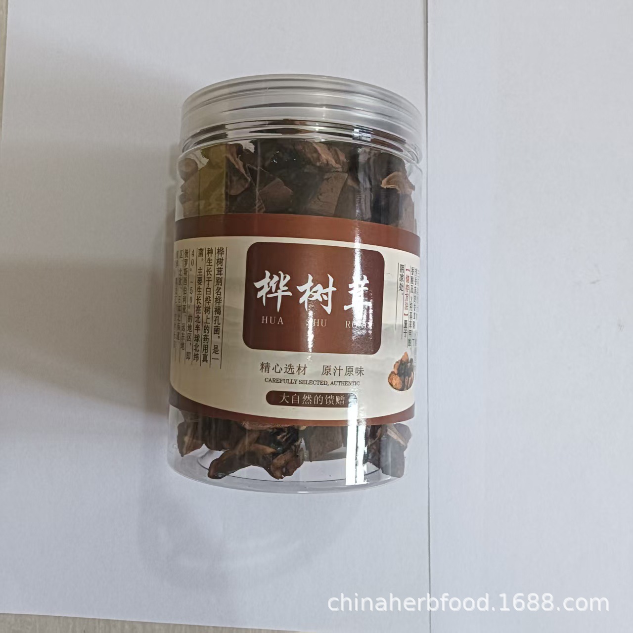 Wild Yellow Chaga Mushroom Herbal Tea Bai Hua Rong Natural Birch Conk for Daily Brewing and Cooking in use