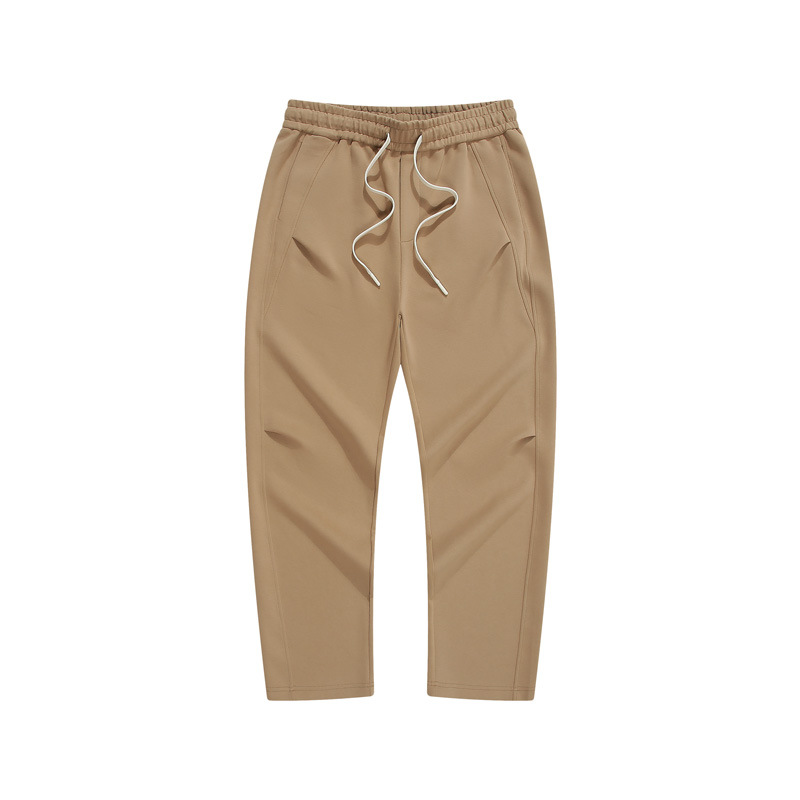 Men's Clothing men's casual pants men's 2024 autumn new black loose wide leg straight pants versatile slim trousers men_voghion.com