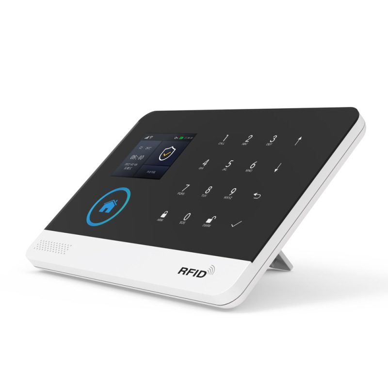 落書きスマートWIFI GSM防犯警報器家庭用無線ダブルネット全タッチカラースクリーン防犯警報ホスト|undefined