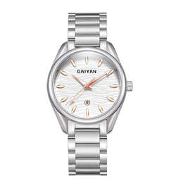 代颜DAIYAN新款时尚钢带石英腕表夜光小众手表女士石英手表D658