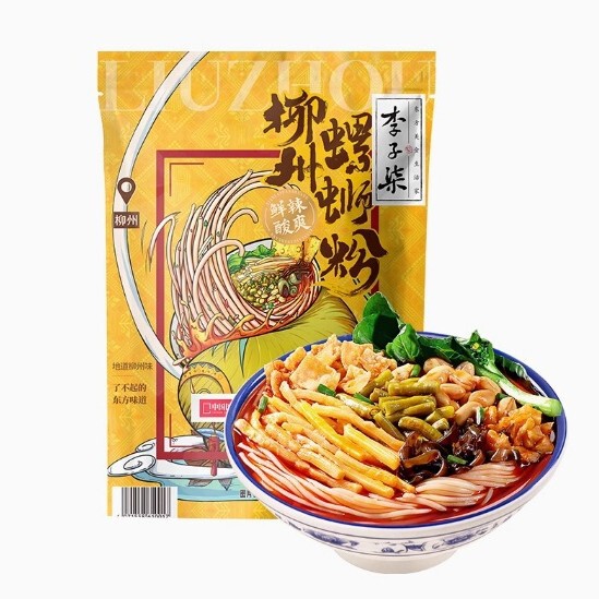 Li Ziqi Snail Rice Noodles 335g Liuzhou Snail Rice Noodles Guangxi Snail Rice Noodles Rice Noodles Late Night Snack Vermicelli Hot and Sour Rice Noodles