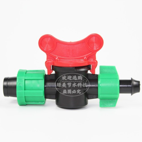 Válvula de Derivación para Riego por Goteo 16mm de Doble Bloqueo para Tubo PE