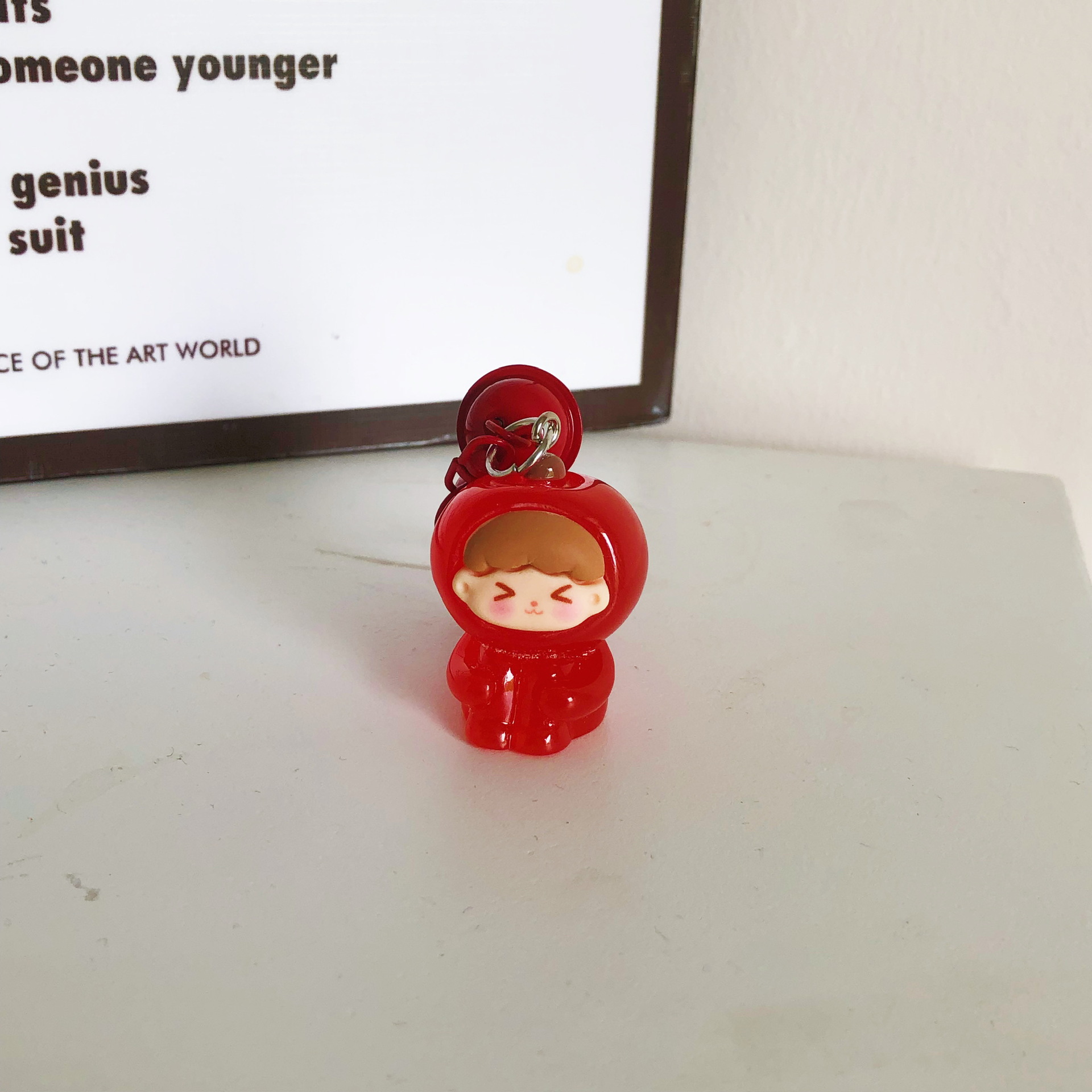 新商品の立体果物の子の鈴の鍵は少女の心の学生を掛けて親友のプレゼントを飾ってカップルを掛けます。