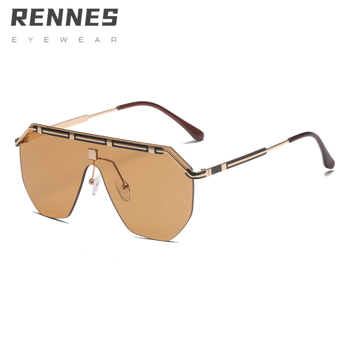 2022 nueva lente de una sola pieza gafas de sol de moda retro calle tiro gafas de sol 30079