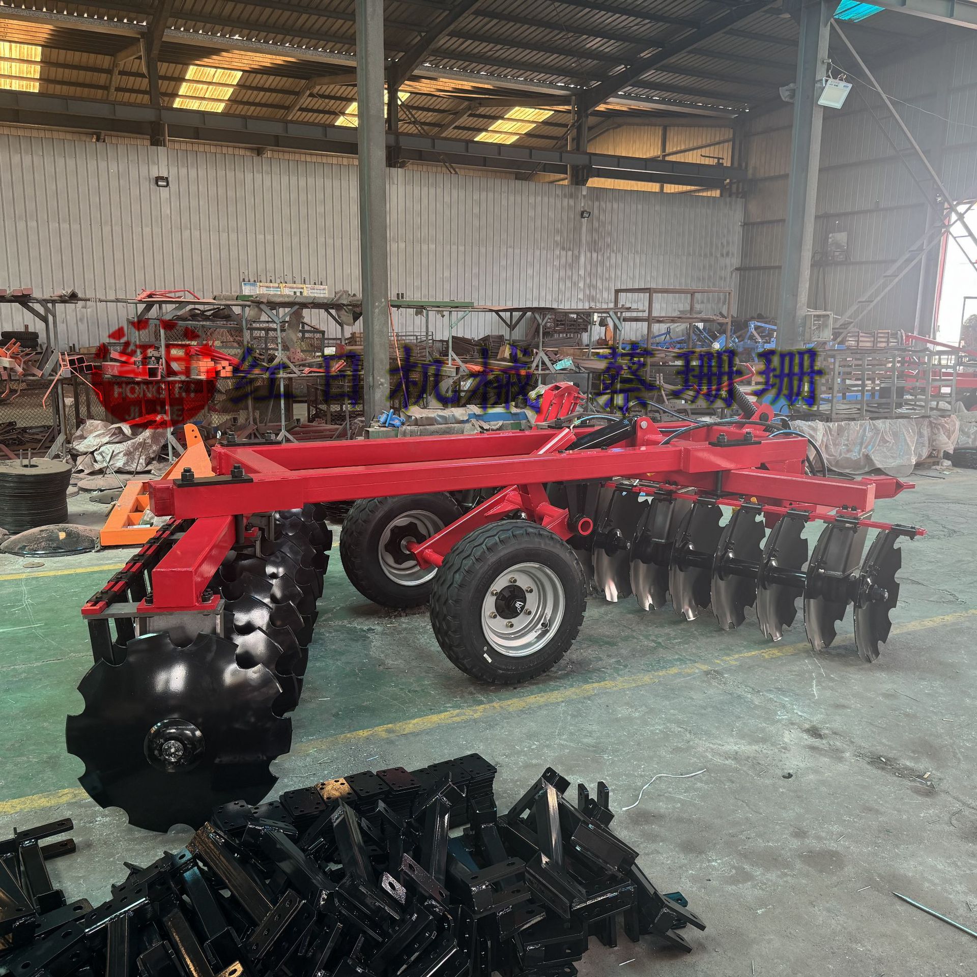 德州圆盘耙24片圆盘耙1ＢＺ-2.5液压缺口圆盘耙拖拉式重耙