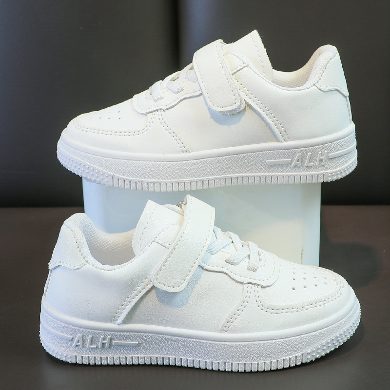 School-Designated Children's White Sneakers for Spring and Summer, Soft-Soled White Sports Shoes for Boys and Girls, Suitable for Primary School Students, in Stock for Performances and Export School-Designated Children's White Sneakers for Spring and Summer, Soft-Soled White Sports Shoes for Boys and Girls, Suitable for Primary School Students, in Stock for Performances and Export