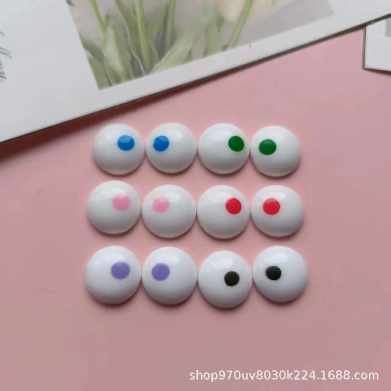 13mm смола глаз цветной петушиный пушистый шарик дырки обувь застежка аксессуар ручной работы крем резиновый материал