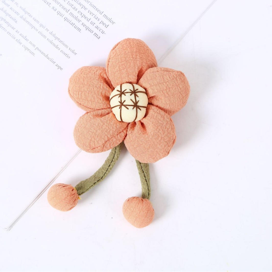 Accesorios de tela hechos a mano de dibujos animados colgantes INS animales de color café coreanos oso conejo lindo accesorios para el cabello infantil