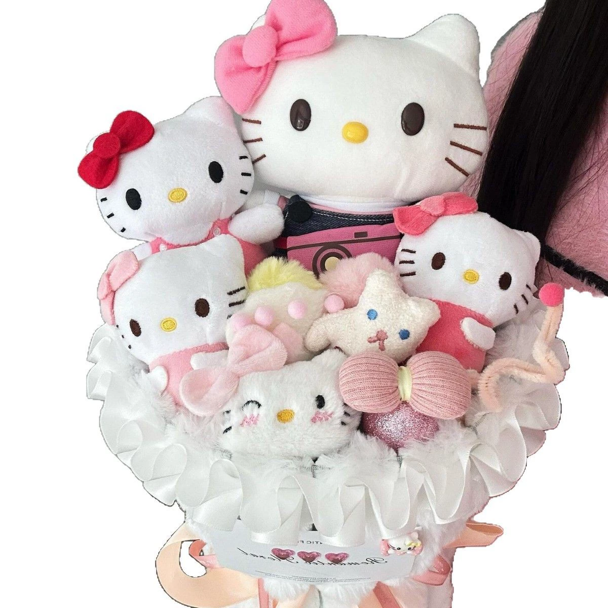 Hello Kitty, милая кукла ко дню Святого Валентина для друга, букет, подарок на день рождения, оптом