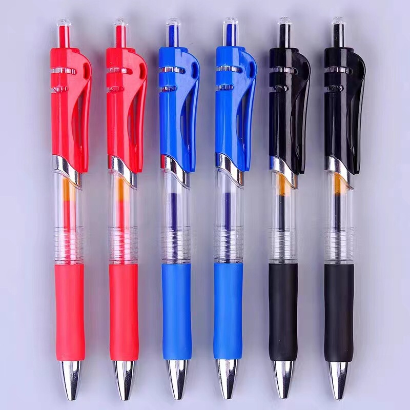 Press-Type Gel Pen K35 Carbon Pen 0.5mm Black Student Learning Ballpoint Pen Conference Signature Pen Office Stationery Press-Type Gel Pen K35 Carbon Pen 0.5mm Black Student Learning Ballpoint Pen Conference Signature Pen Office Stationery