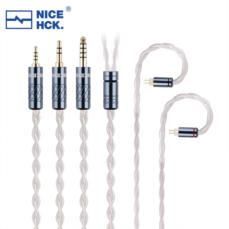 NICEHCK Подходящий для оригинального кабеля обновления Xuedai HIFI 4 нити 4N чистого серебра + экранирующий слой из меди с высокой проводимостью