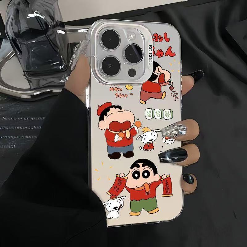 Nueva caricatura para iphone16 funda para teléfono móvil Apple 15promax/14 anti-caída 13pro/12/lindo 11