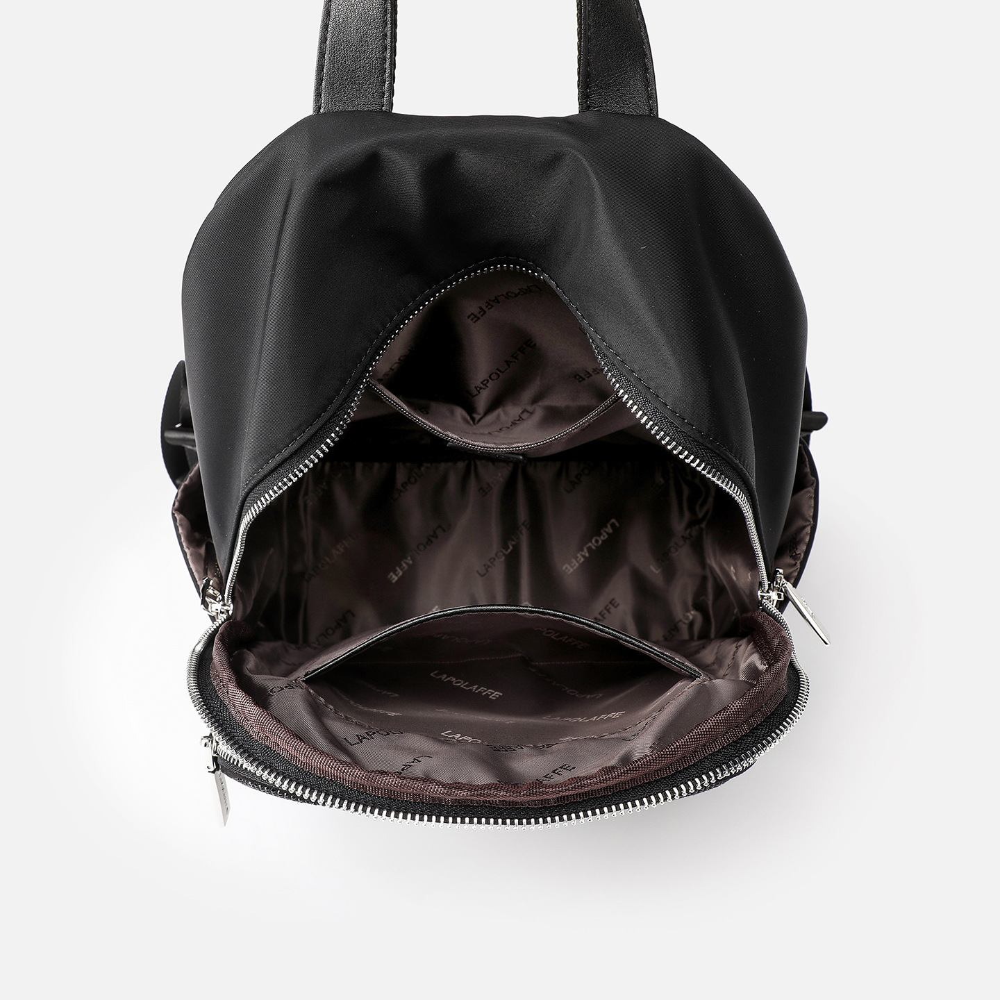 Mochila de nylon unidireccional práctica de hombro estilo cremallera de viaje ocio bolsa de almacenamiento LP7280#