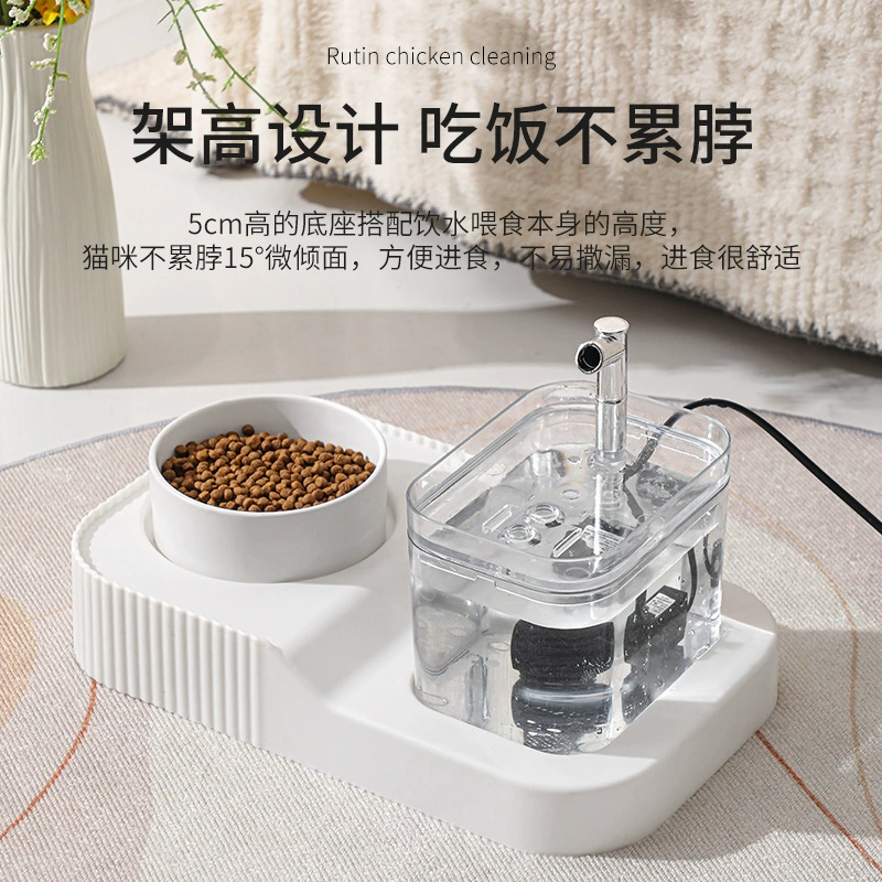 Кошачий питник автоматический кормушка для кошек и собак автоматический циркуляционный поток питьевой воды термостатический нагрев миску для домашних животных