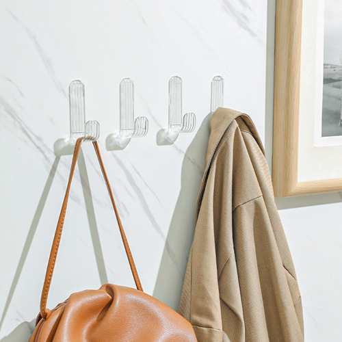 Acrylic sticky hook for clothes, strong punch-free, bathroom, bedroom door behind the wall traceless hook