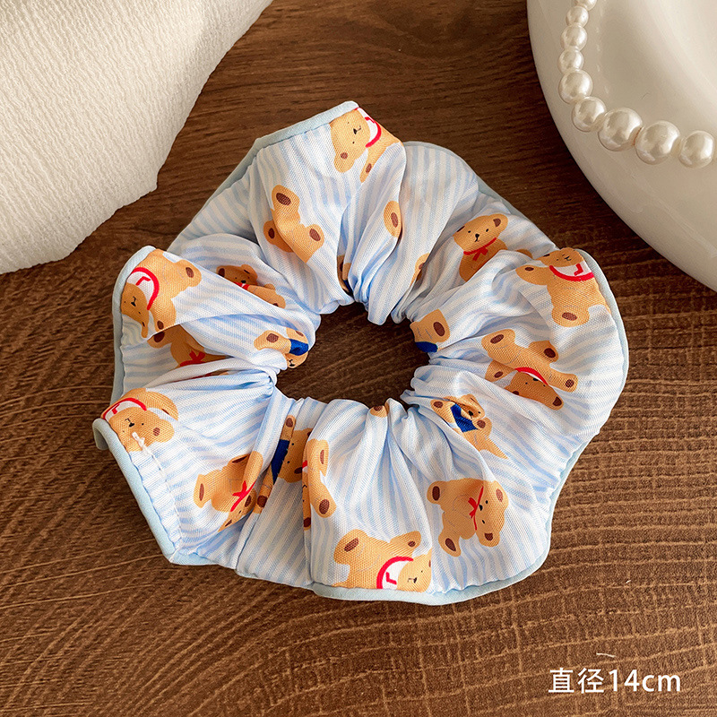 Encaje retro francés, diadema de intestino grueso, mujer 2025, nuevo estilo, cuerda para el cabello, banda de goma, lazo, dulce cuerda para el cabello, accesorios para el cabello