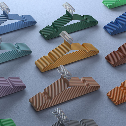 Plastic-impregnated non-slip clothes hangers for home use, traceless metal clothes hangers, adult wrought iron clothes hangers, wholesale and dropshipping services from manufacturers