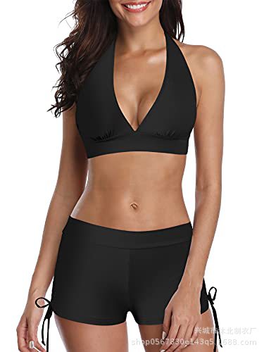 Set de Bikini Deportivo con Tirantes Set de 2 Piezas de Nylon Push-Up con Almohadilla sin Aros para Natación image 7