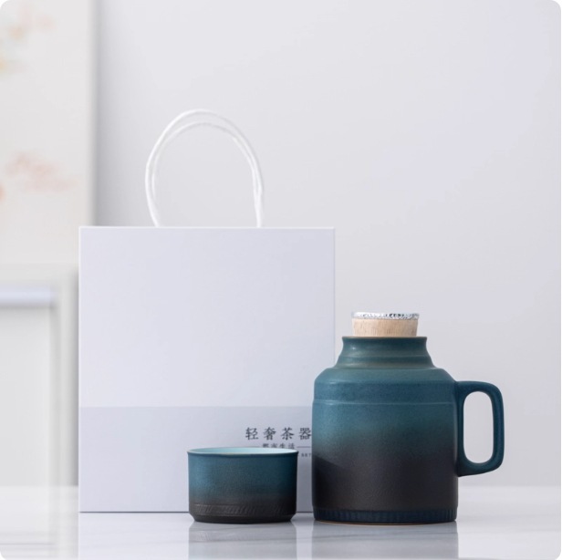 带茶漏小暖壶杯子马克杯带盖中式陶瓷水杯瓶泡茶办公杯子便携|undefined