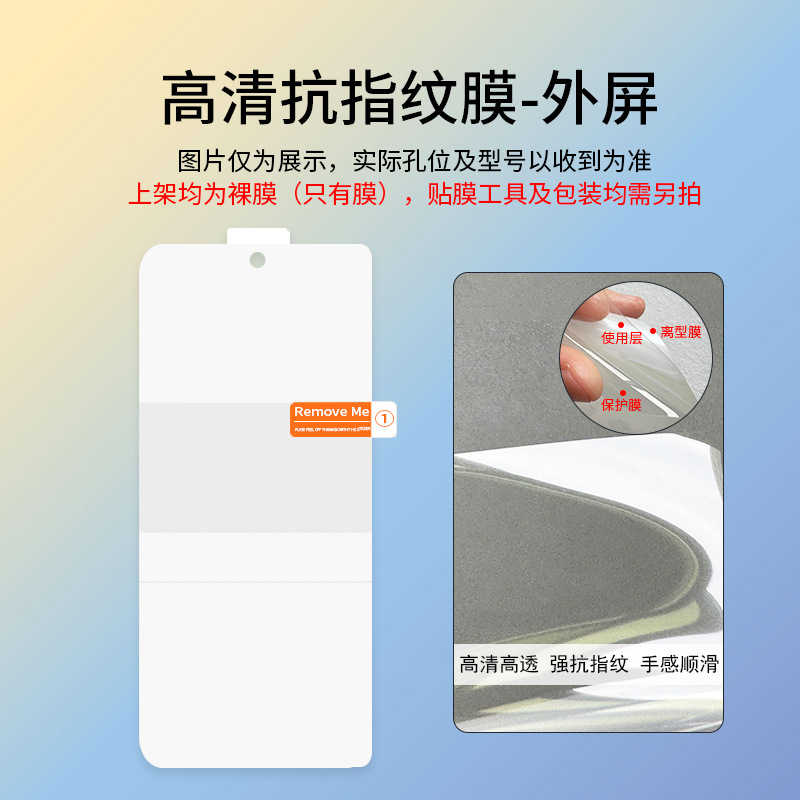 HD anti-fingerprint film-external screen