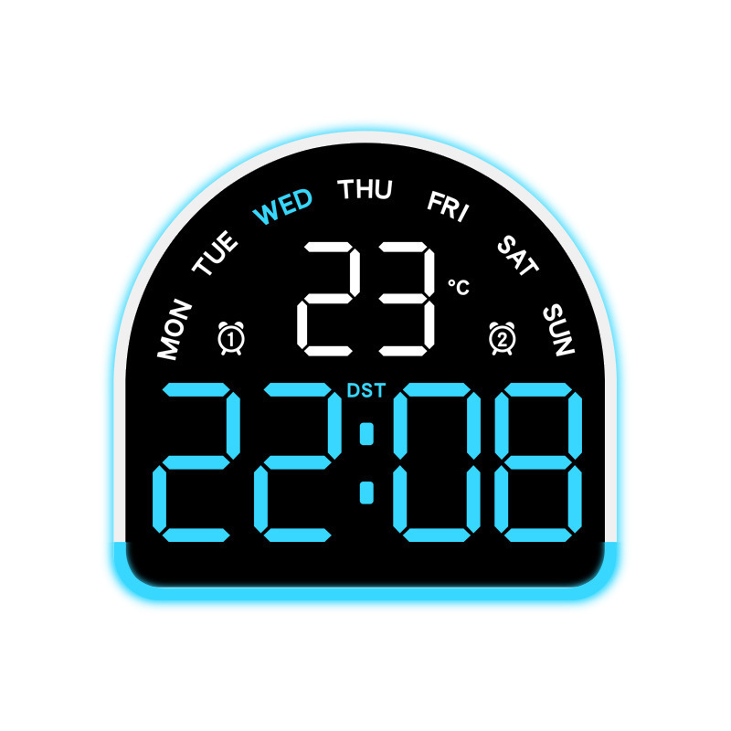 Nuevo reloj electrónico LED de luz de atmósfera reloj multifuncional de iluminación doméstica mostrando la temperatura del reloj de mesa 552
