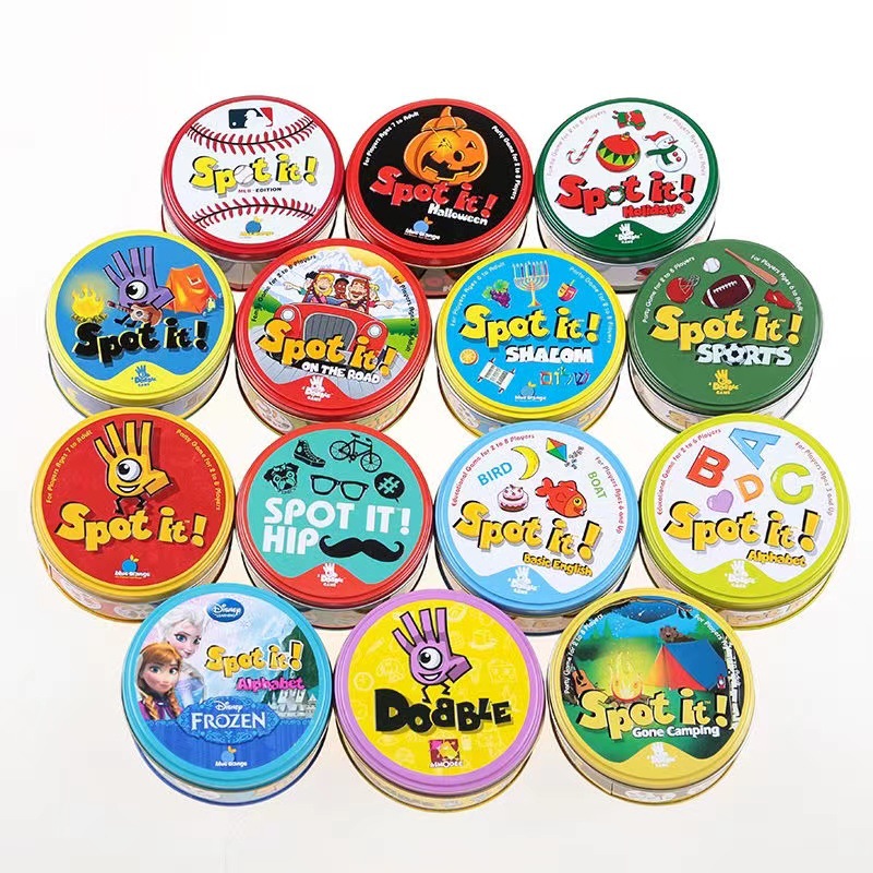 Card game spot it game English card find fault parent party game card dobble find it