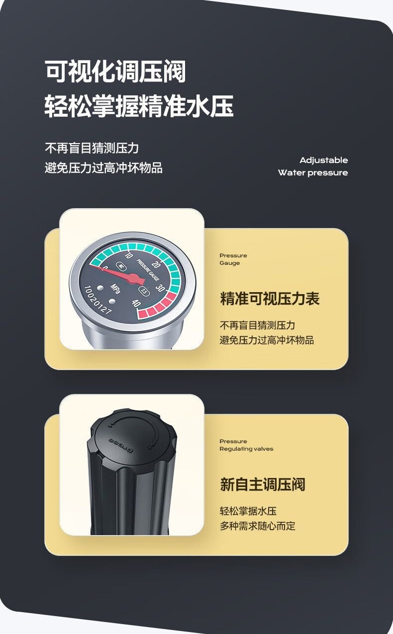 Car Washing Machine 220V High-Pressure Water Gun for Home Use, Powerful Cleaning with Pump Head, New Model 25, High-Power Copper-Coated Aluminum