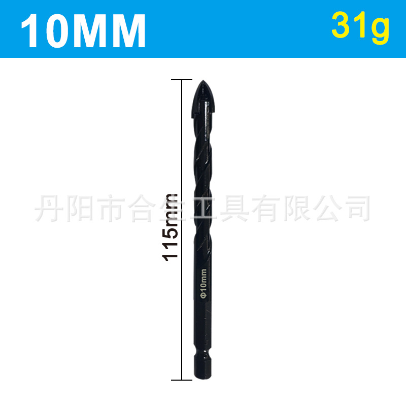 Cruz-frontera hexagonal mango negro Cruz vidrio perforación azulejo abierto broca cerámica pared taladro traje