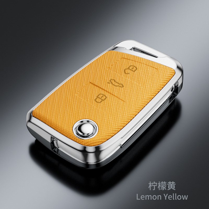 SuitabLe for VoLkswagen Sagitar Tiguan L Lavida Santana Bora Tanyue Passat Cross Pattern FashionabLe Key Cover