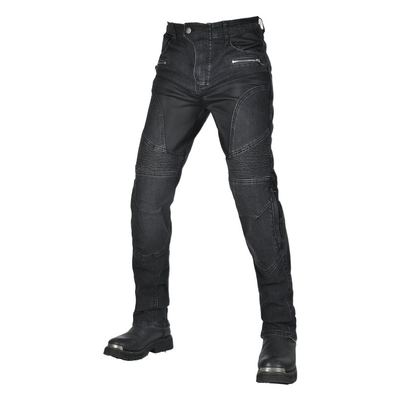 VOLERO Volum Gong pantalones vaqueros de la motocicleta de los hombres de verano de malla transpirable motocicleta anti-caída pantalones resistentes al desgaste anti-desgarro