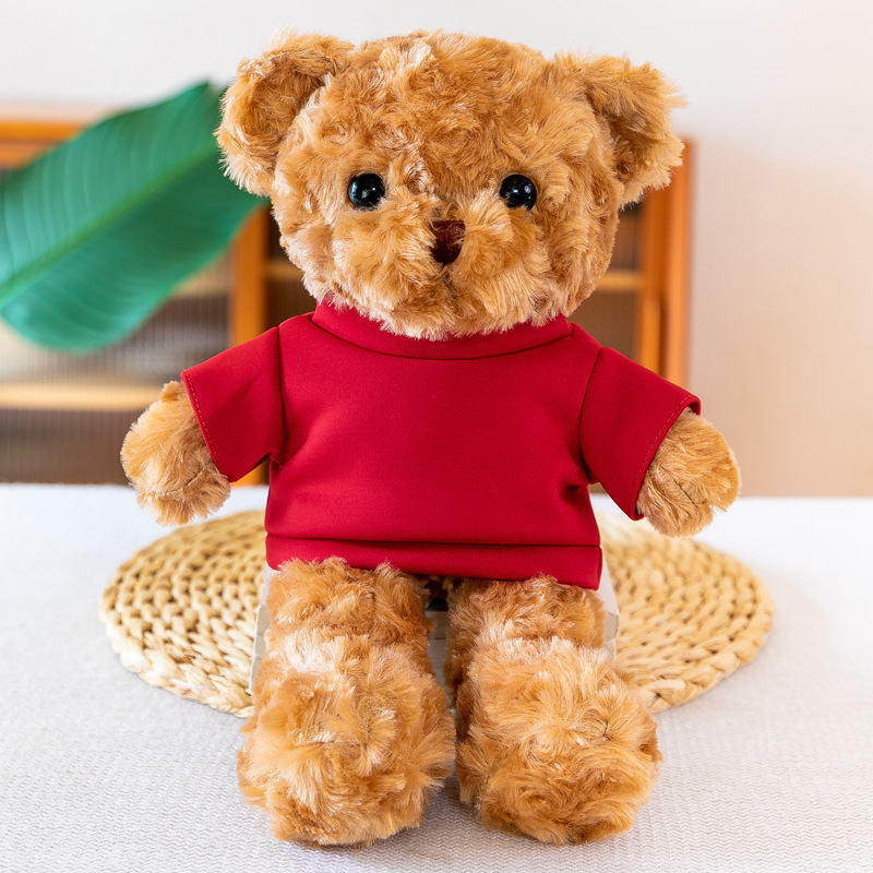Vestir oso muñeca muñeca logotipo de impresión osito de peluche