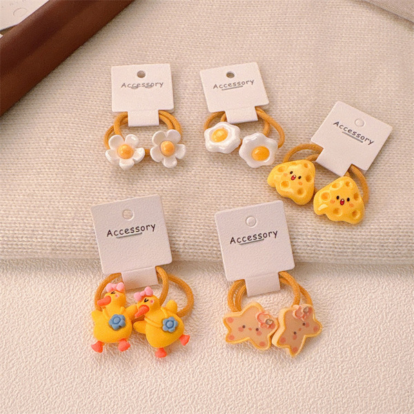 Children's cartoon yellow harmless cute hair rope