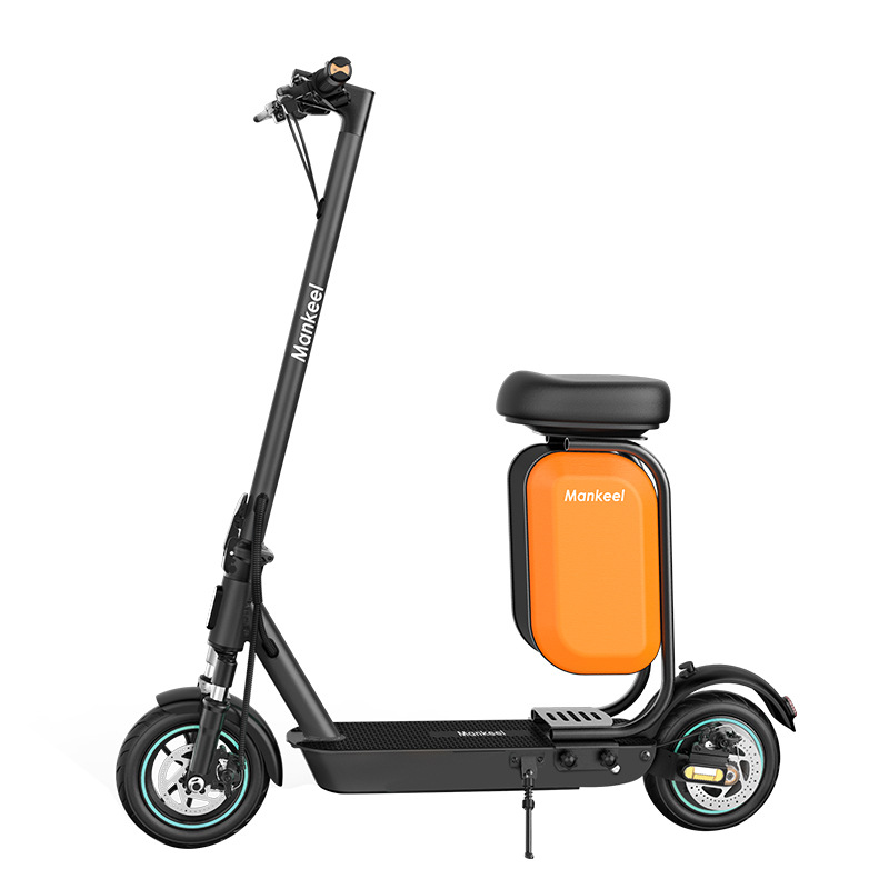 Patinete eléctrico con tracción trasera MK086, intermitentes izquierdos y derechos, amortiguadores delanteros y traseros, 500W, todoterreno de largo alcance.