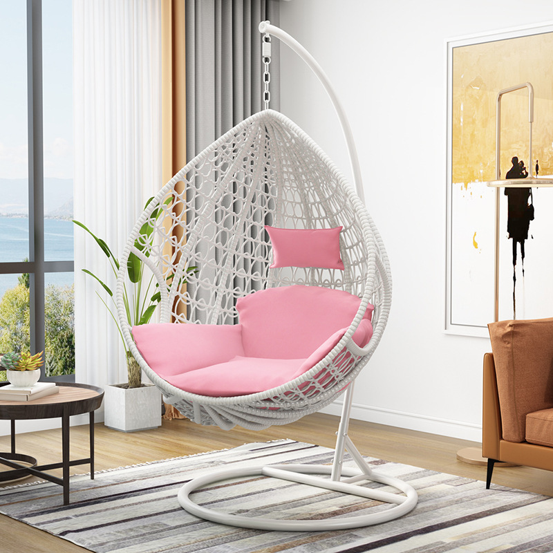 Silla Colgante o Cuna de Ratán para Exteriores - Para Jardín, Hotel o Balcón, Estilo Nórdico