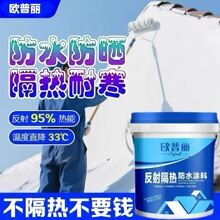 屋顶隔热降温涂料楼顶屋面天台反射涂层耐高温材料彩钢瓦隔热漆