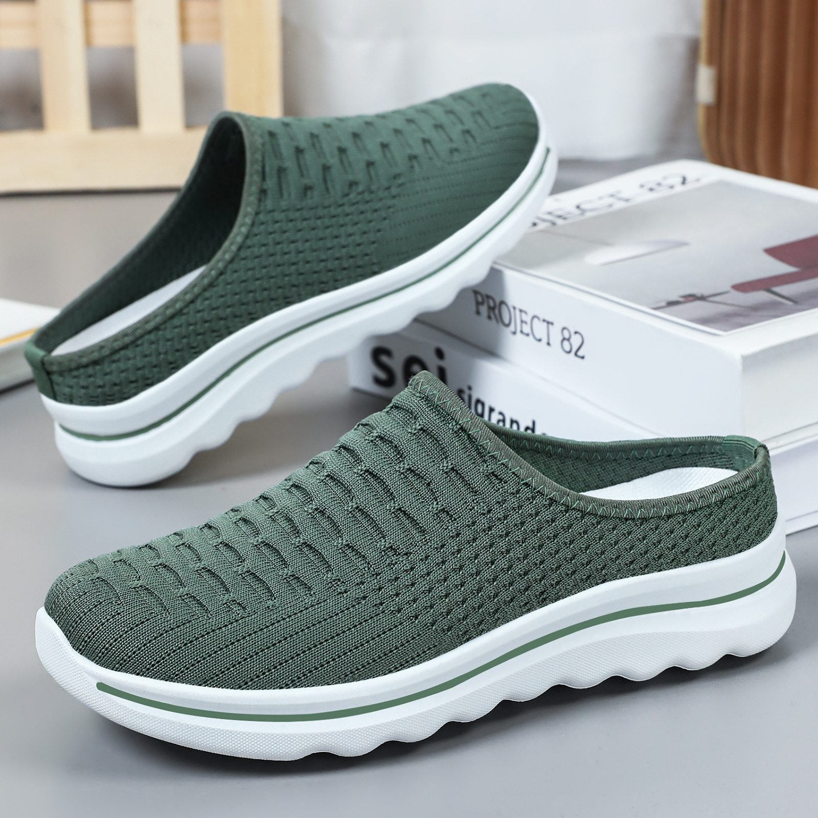 Zapatos de verano transpirables para mujer, sin cordones, de suela blanda, cómodos, elegantes, transpirables, sin olor, tipo slip-on.