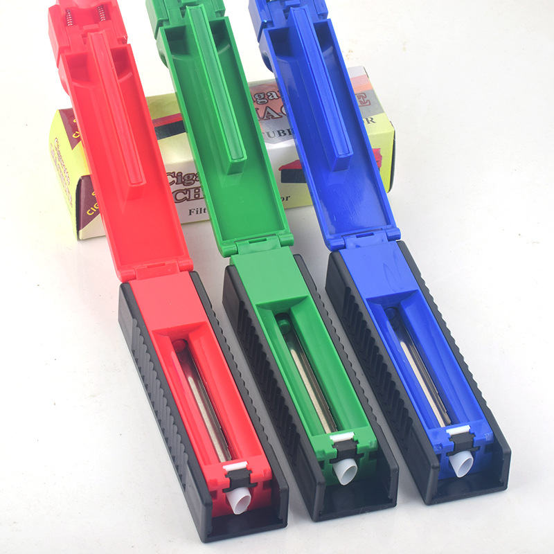 Enrollador de cigarrillos manual, máquina de anillo de humo doméstica, llenador automático de cigarrillos, máquina de cigarrillos portátil pequeña de 8 mm