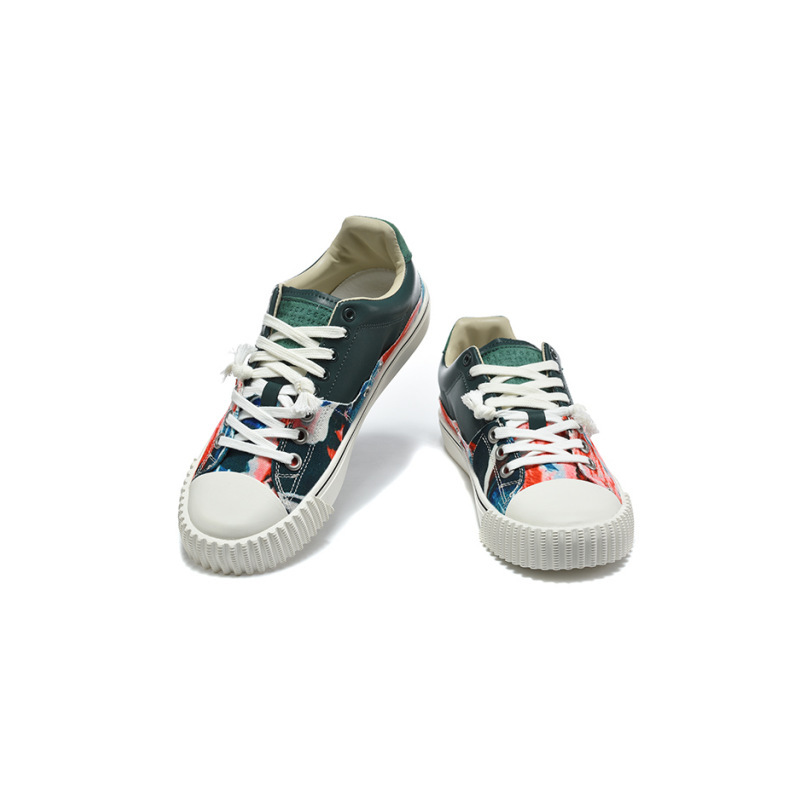 Putian Foreign Trade Maison Margiela Evolution Unisex Two-Tone Cowhide Canvas Low-Top Casual Sneakers Putian Foreign Trade Maison Margiela Evolution Unisex Two-Tone Cowhide Canvas Low-Top Casual Sneakers