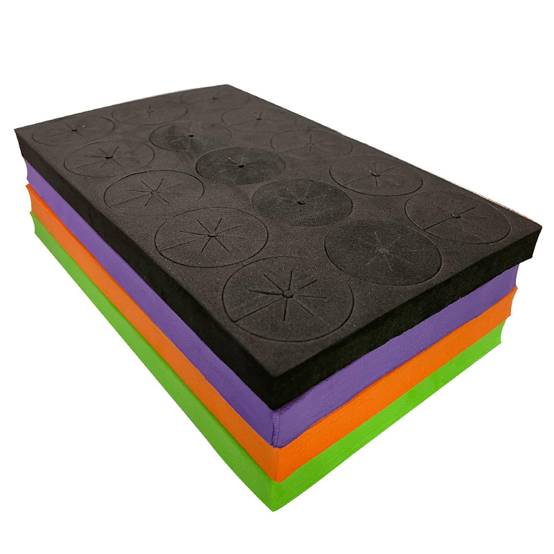 Venta al por mayor de invernadero vegetales suelo cultivo Eva plantación algodón bloque color redondo hidropónico almacenamiento siembra esponja